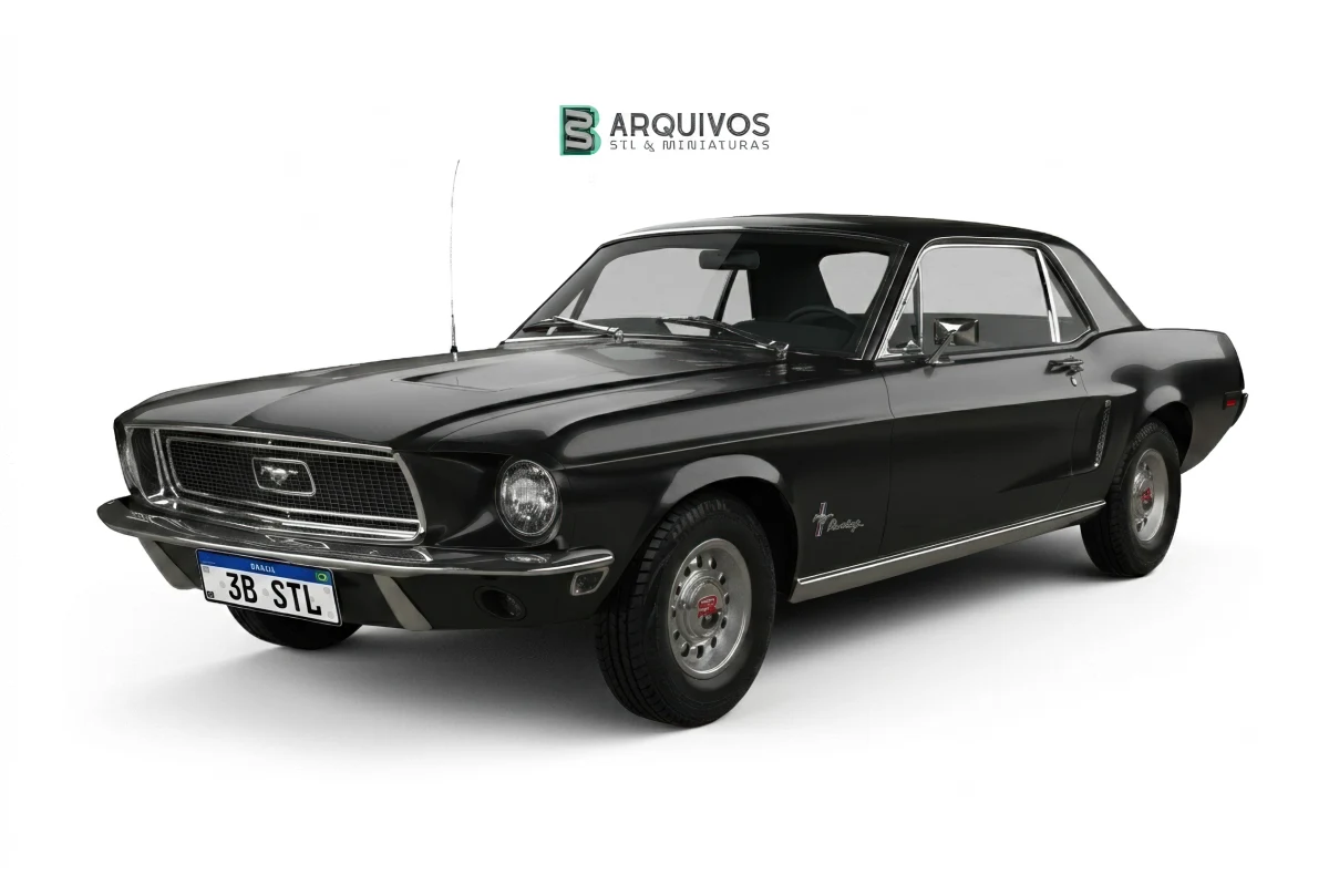 Modelo 3D STL - Ford Mustang 1968 Hardtop